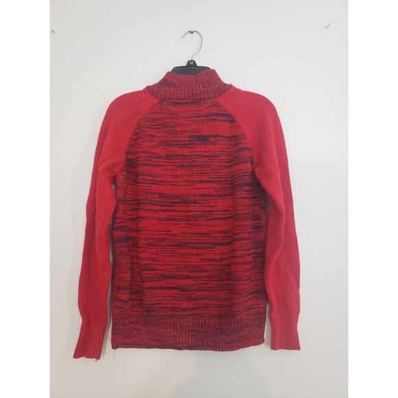 (J) Tommy Hilfiger Boys Sweater Size M Long Sleeve Mock Neck 1/2 Zip Sweater - Picture 5 of 5